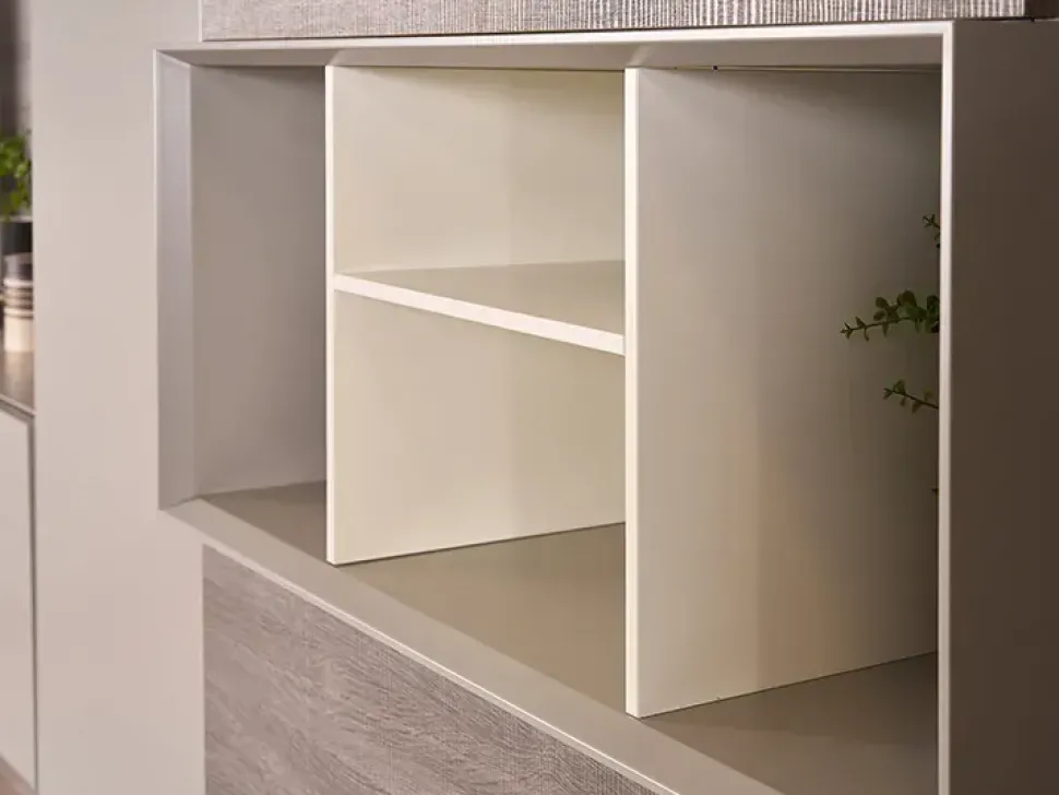 Parete attrezzata Hangar sospesa di Santarossa in OFFERTA OUTLET