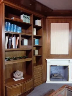 Parete attrezzata Hilton Artigianale in legno in Offerta Outlet