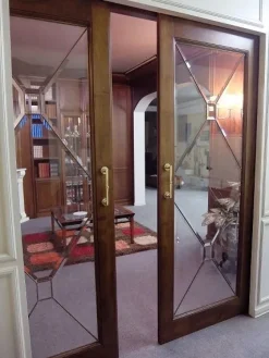 Parete attrezzata Hilton Artigianale in legno in Offerta Outlet