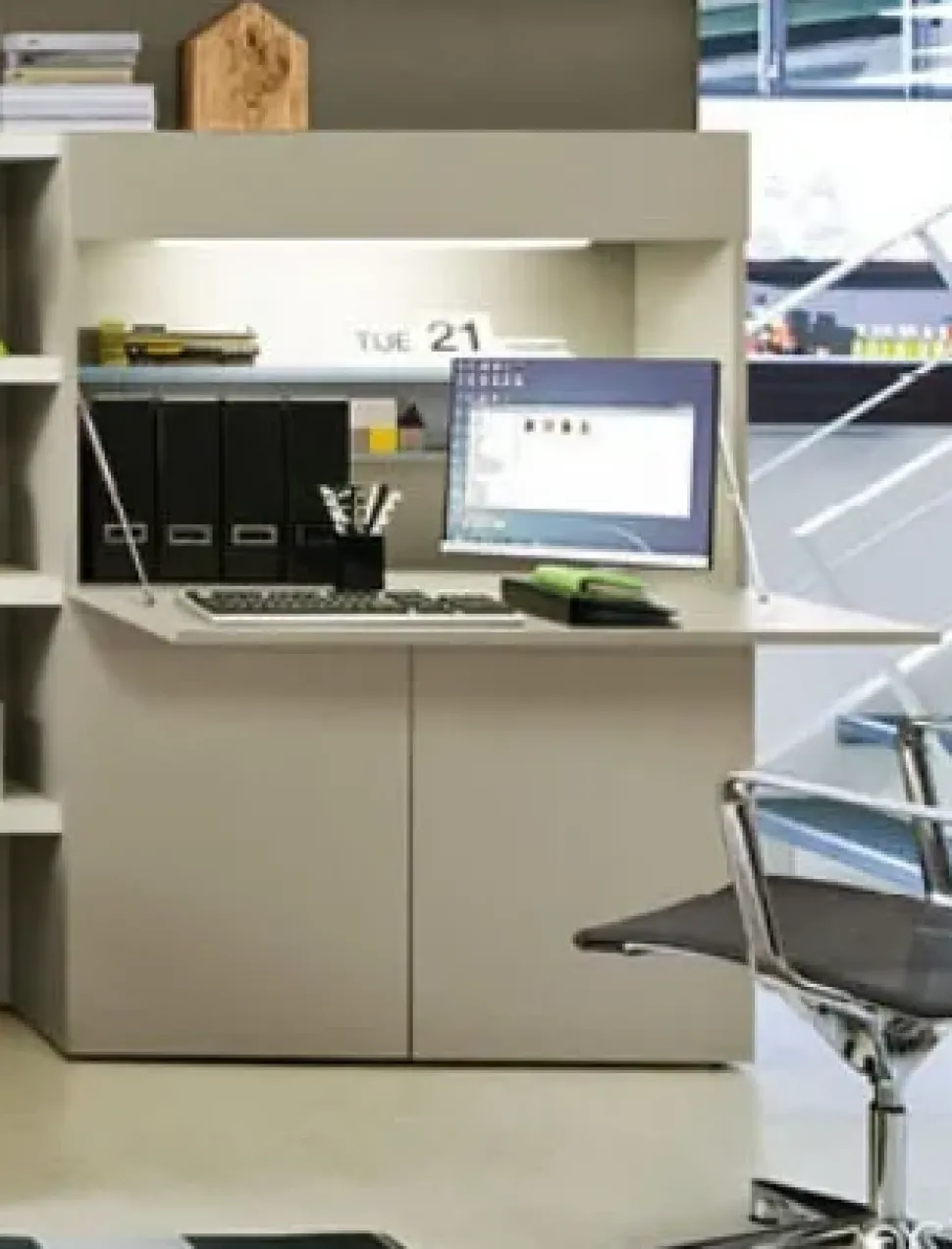 Parete attrezzata Home office 1478 Clei in stile moderno a prezzo scontato