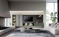 Parete attrezzata Horizon 00 di Mobilgam in OFFERTA OUTLET