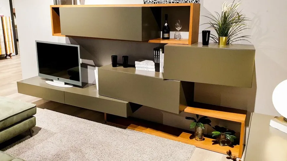 Parete attrezzata i-modulart di Presotto scontata del 71%