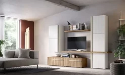 Parete attrezzata in laccato opaco stile design Abaco Gierre mobili