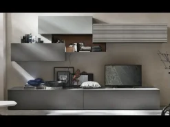 Parete attrezzata in laccato opaco stile moderno A069 Tomasella