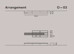 Parete attrezzata in legno stile moderno Outline o-03 Novamobili