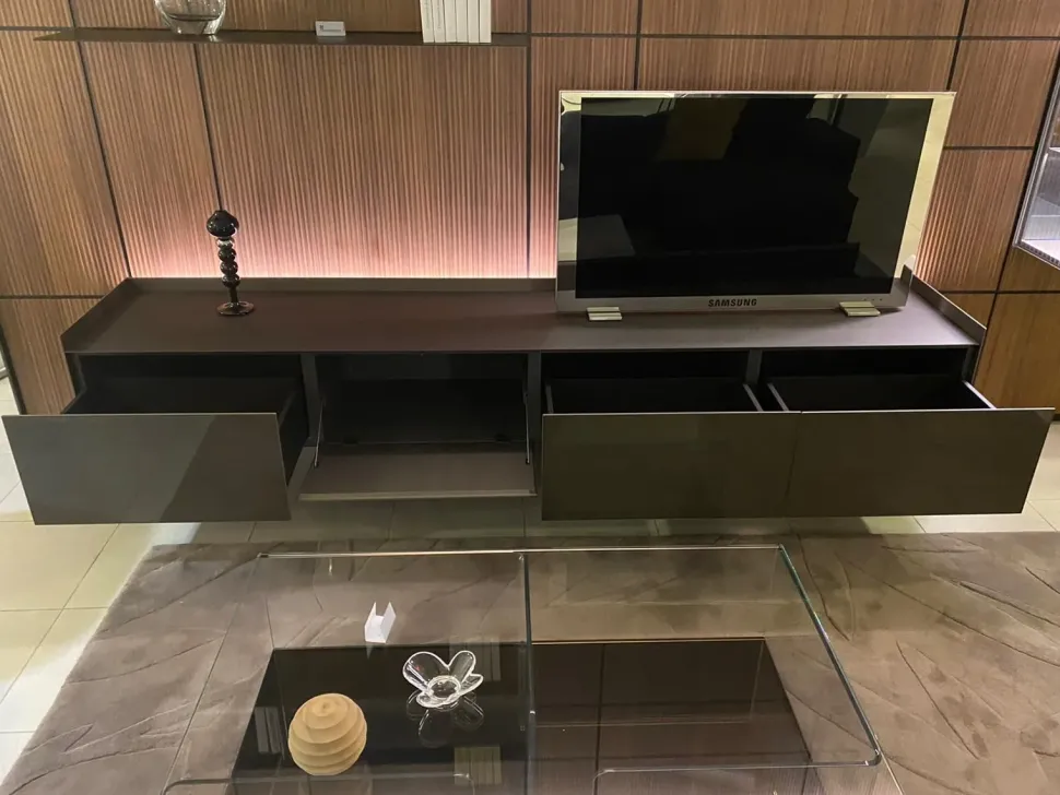 Parete attrezzata in stile design Modulor di Rimadesio in Offerta Outlet