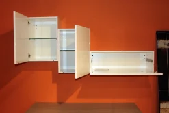 Parete attrezzata in stile moderno Colombini in laminato materico Offerta Outlet