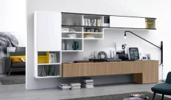 Parete attrezzata in stile moderno L132 di Colombini casa in Offerta Outlet