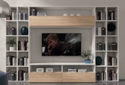 Parete attrezzata in stile moderno Cube s05 di Collezione esclusiva in Offerta Outlet