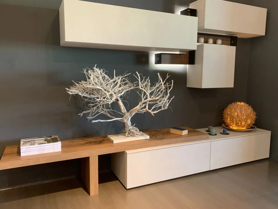 Parete attrezzata in stile moderna Atlante/tetris di Tomasella a prezzo Outlet