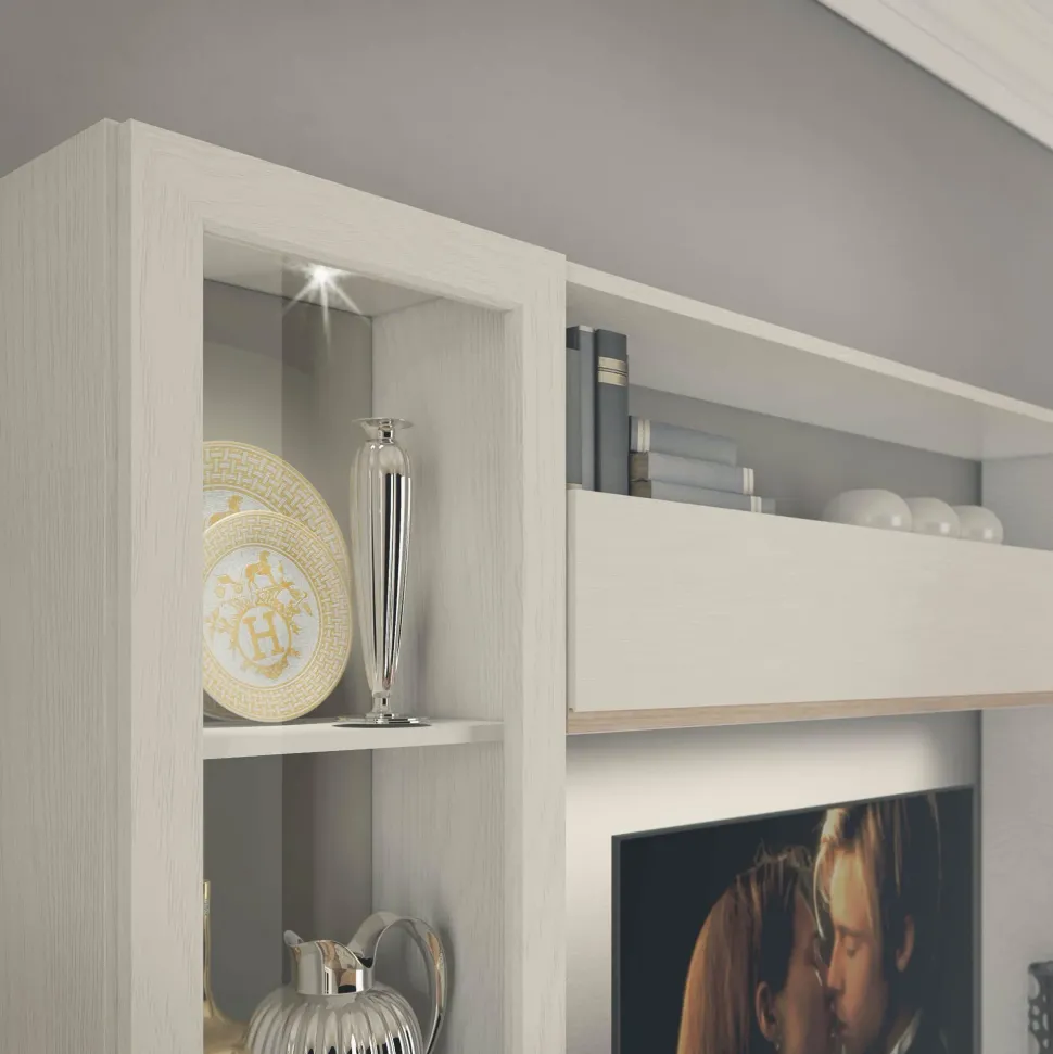 Parete attrezzata in stile moderno Oak 2 di Collezione esclusiva a prezzo Outlet
