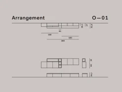 Parete attrezzata in stile design Novamobili in legno Offerta Outlet