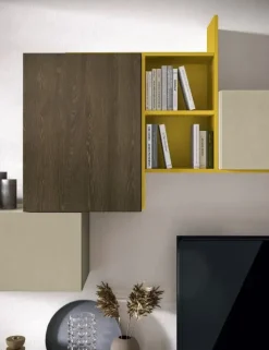 Parete attrezzata Kosmos 110 Moretti compact giorno notte in stile moderna a prezzo scontato