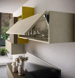 Parete attrezzata Kosmos 110 Moretti compact giorno notte in stile moderna a prezzo scontato