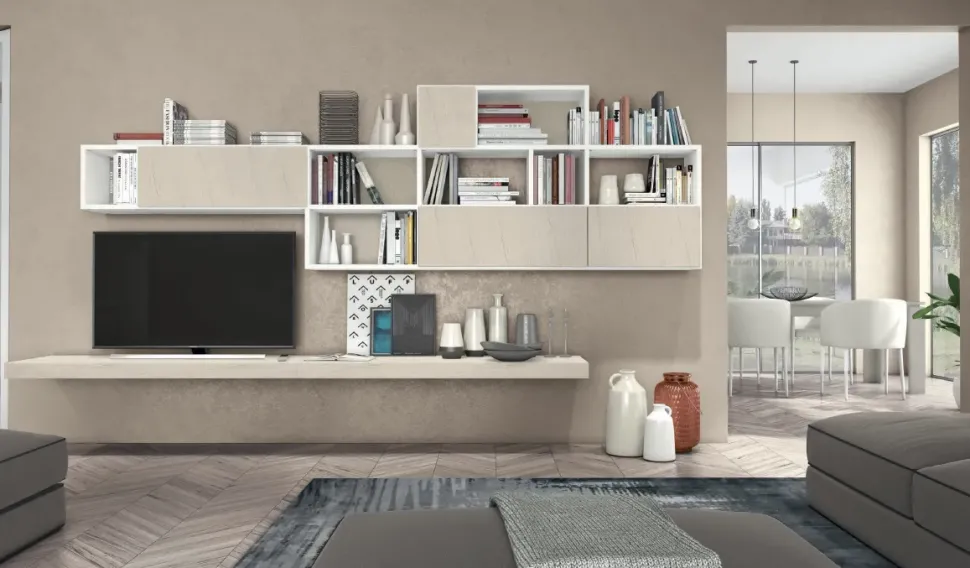 Parete attrezzata L134 del marchio Colombini casa con un ribasso esclusivo