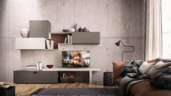 Parete attrezzata Light day comp.03 Orme in stile moderna a prezzo scontato