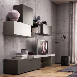 Parete attrezzata Light day comp.03 Orme in stile moderna a prezzo scontato