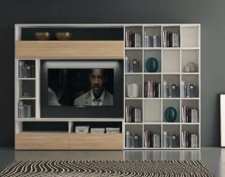 Parete attrezzata Lions linea oak 7 della marca Collezione esclusiva con uno sconto esclusivo