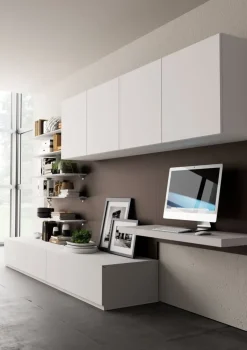 Parete attrezzata Living 569 Giessegi in stile moderno a prezzo scontato