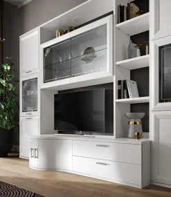 Parete attrezzata Mobile soggiorno modello jazz Gierre mobili in stile moderno a prezzo ribassato