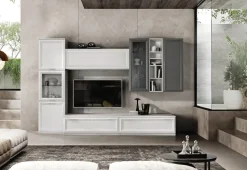 Parete attrezzata Mobile soggiorno modello jazz 112 di Gierre mobili scontata del 40%