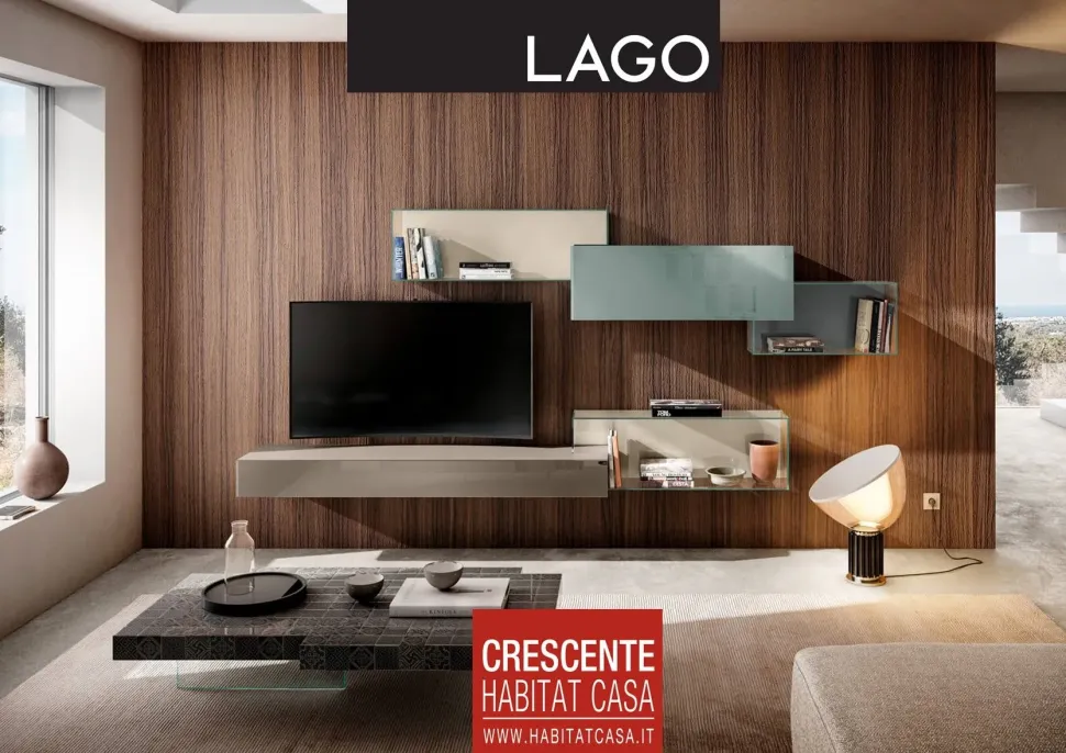 Parete attrezzata modello 36e8 - 0880 di Lago: contatta il venditore per scoprire il prezzo