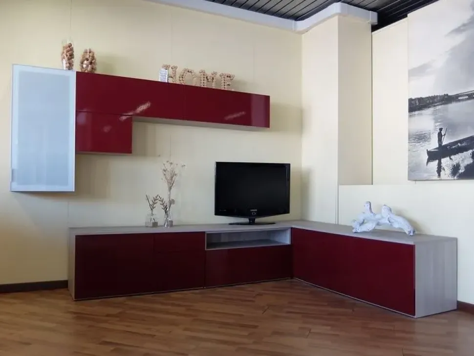 Parete attrezzata One day Siloma in stile moderno a prezzo scontato