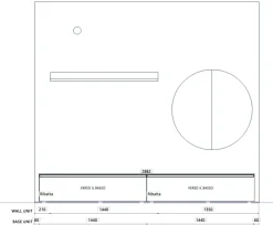 Parete attrezzata Parete attr tomasella pronta consegna dell'azienda Tomasella con un ribasso esclusivo
