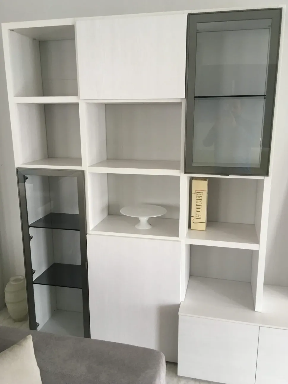 Parete attrezzata Parete tv santa lucia olmo gesso Santalucia in stile moderna a prezzo scontato