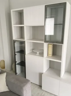 Parete attrezzata Parete tv santa lucia olmo gesso Santalucia in stile moderna a prezzo scontato