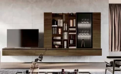 Parete attrezzata Qmc005 Imab in stile moderna a prezzo scontato