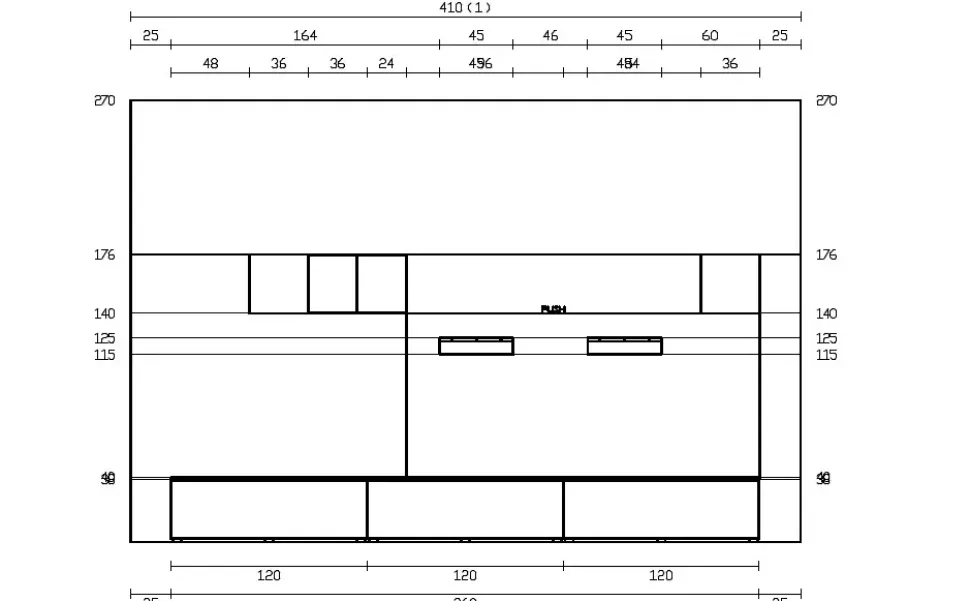 Parete attrezzata Qsm 636 dell'azienda Imab con uno sconto esclusivo