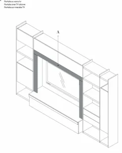 Parete attrezzata Qsm 627 del brand Imab con un ribasso esclusivo
