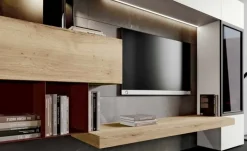 Parete attrezzata Qsm 613 Imab group in stile moderno a prezzo ribassato