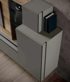 Parete attrezzata Qsm 633 Imab in stile moderna a prezzo ribassato