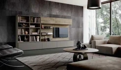 Parete attrezzata Qsm 622 Imab group in stile moderno a prezzo scontato