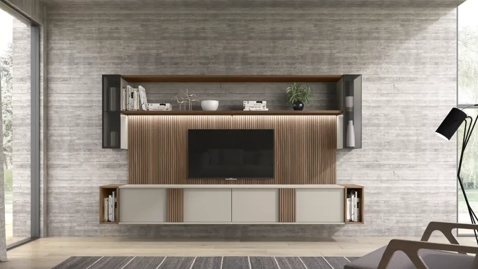 Parete attrezzata Riga day 05 di Collezione esclusiva in OFFERTA OUTLET