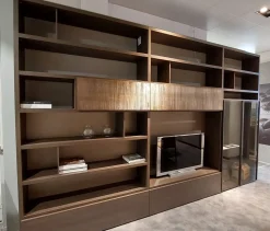 Parete attrezzata Seta Maronese acf in stile moderno a prezzo scontato