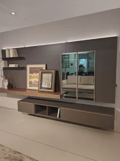 Parete attrezzata Spazio Pianca in stile moderna a prezzo ribassato