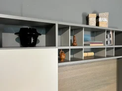 Parete attrezzata Spazioteca Pianca in stile moderna a prezzo scontato