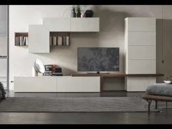 Parete attrezzata Tomasella in laminato materico A101 a prezzo scontato