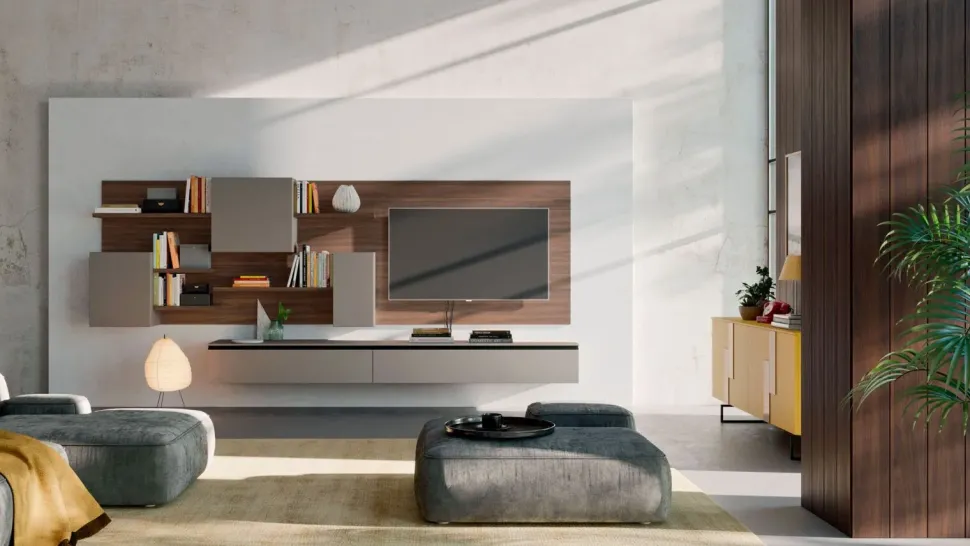 Parete attrezzata Yad 2 di Orme in OFFERTA OUTLET