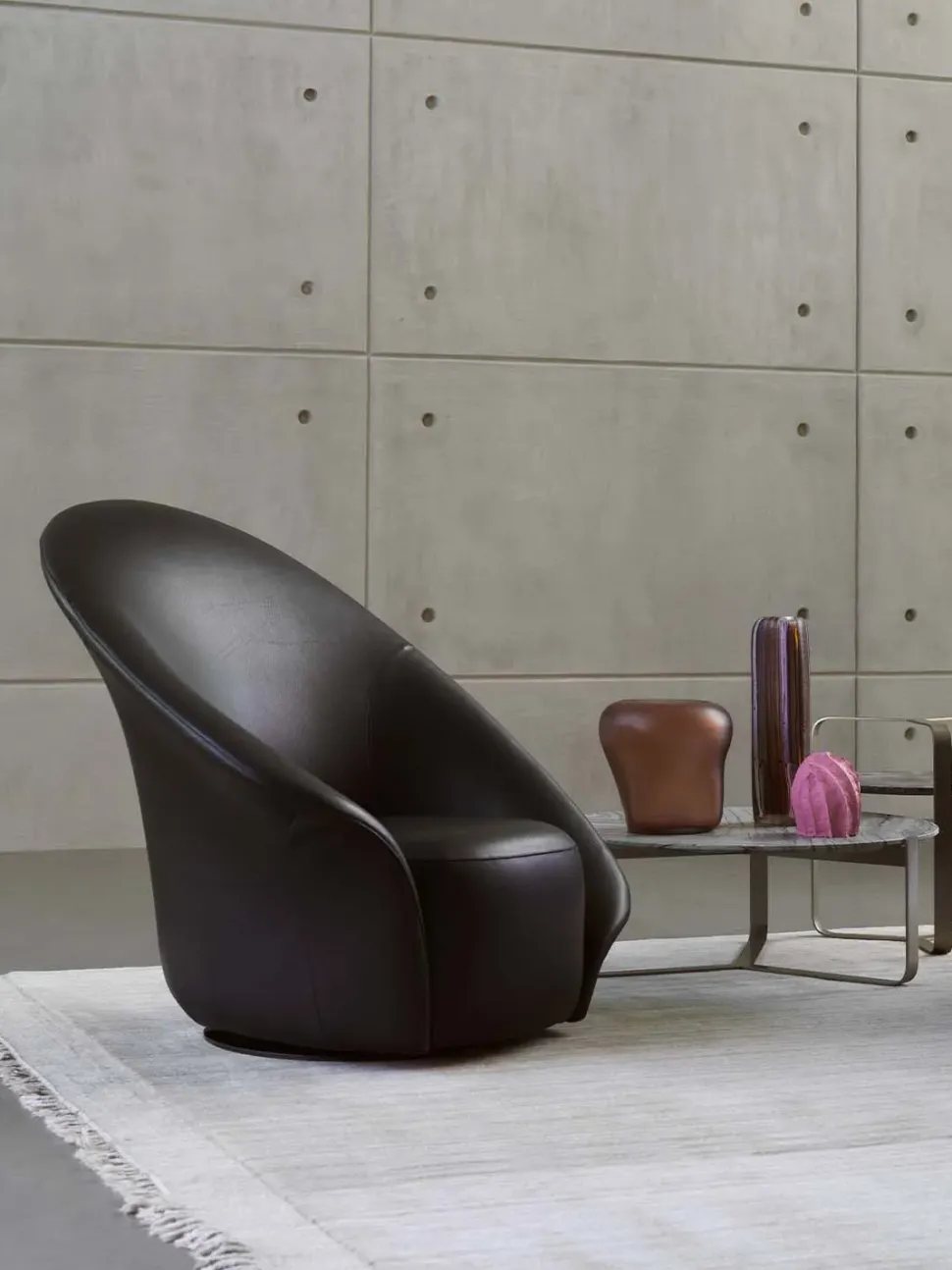 Poltrona con seduta fissa Lilia Flou in Offerta Outlet