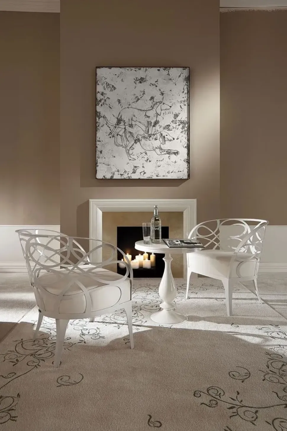 Poltrona con seduta fissa Noè Cantori a prezzo Outlet