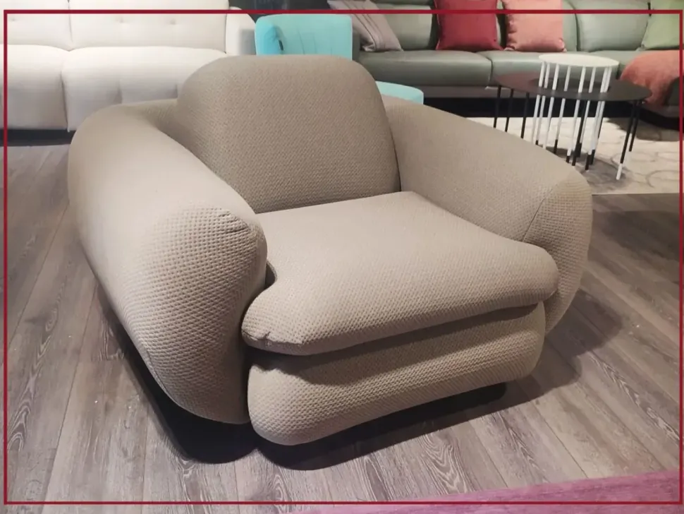 Poltrona in Tessuto Poltrona dienne curvi Dienne salotti a prezzo Outlet