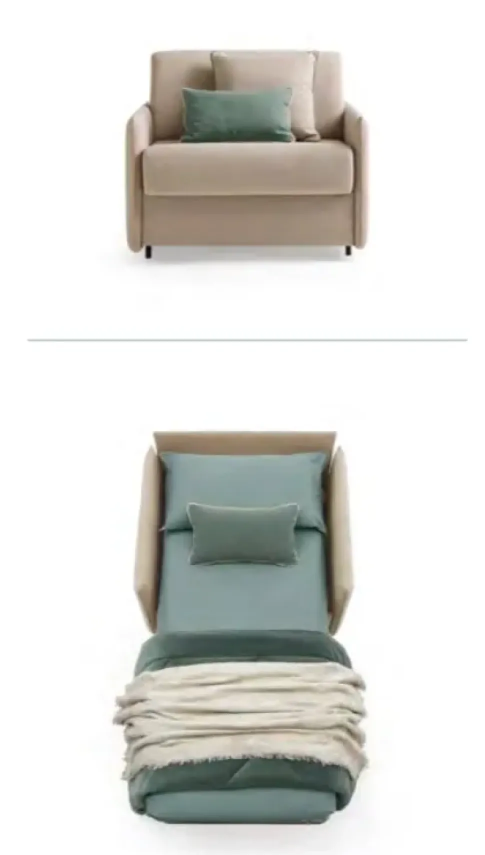 Poltrona letto con seduta fissa Naxos Le comfort a prezzo Outlet