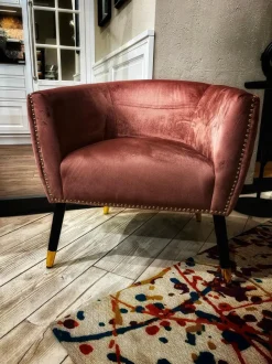 Poltrona Poltrona a conchiglia in velluto  Bizzotto in Tessuto SCONTATA