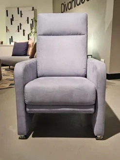 Poltrona relax in Microfibra Helena Divanidea scontata