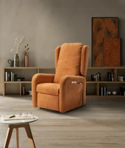 Poltrona relax in Tessuto Bianca Il benessere in Offerta Outlet