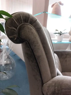 Poltrona Tiffany Art: Offerta Outlet. Tessuto di qualità.